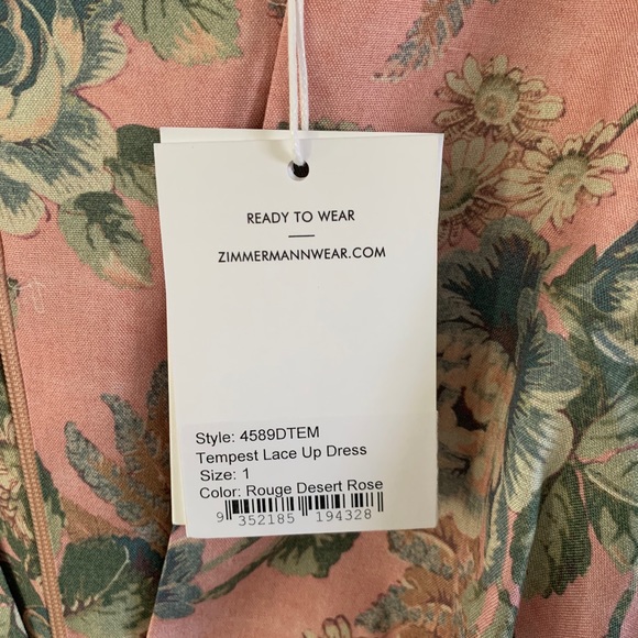 Nwt Zimmermann tempest lace up dress - Picture 6 of 10